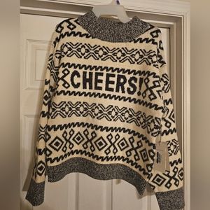 NWT CHEERS! Sweater. Size:S.